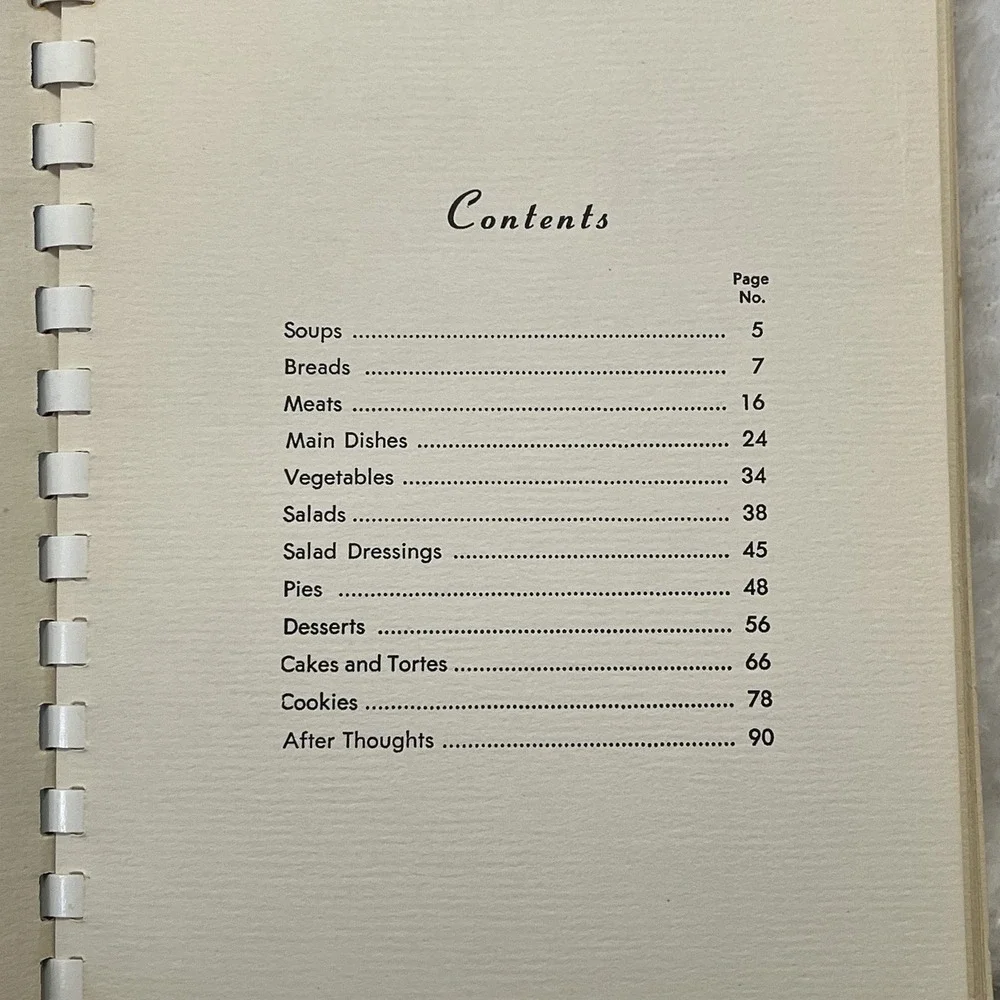Vintage Church Cookbook CHOICE COOKERY Cooking Recipes Paperback Plastic Binding